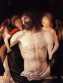 Die tote durch zwei Engel Renaissance Giovanni Bellini unterstützt Christus